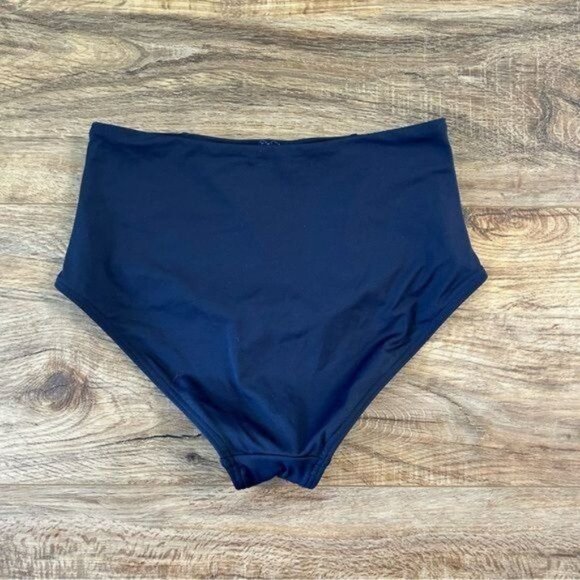 SEA LEVEL SWIM Australia High Waisted Ruched detail Bikini Bottoms Blue 4 NEW - Picture 9 of 10